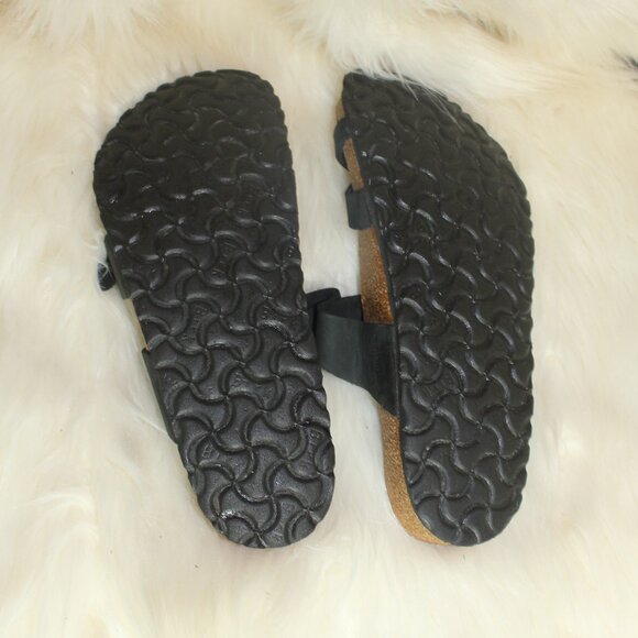 Birkenstock Black sandals with adjustable straps Made in Germany size 40 /9-9.5 - Picture 3 of 8